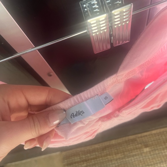 pink corset with bow shoulders - Picture 2 of 2